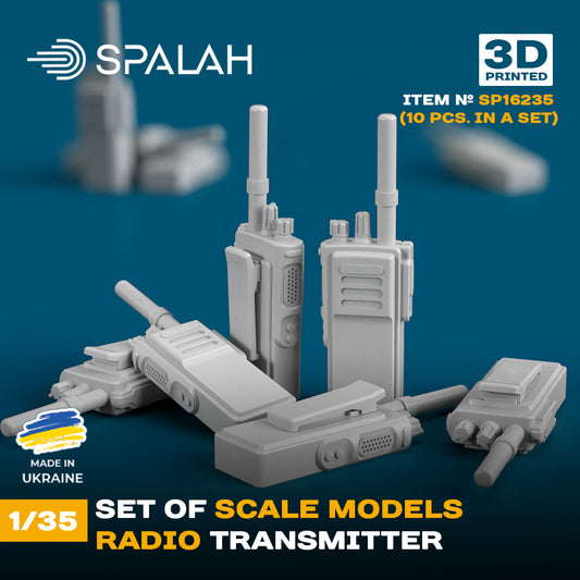 Set of scale models "Radio transmitter" (10 pcs) 1/35
