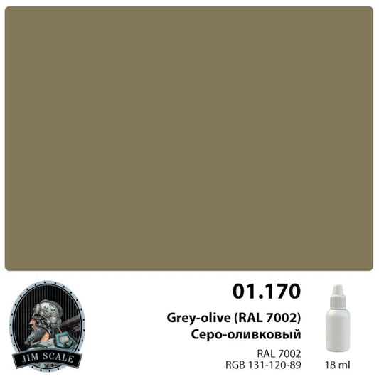 Γκρι-λαδί (RAL 7002) 18ml