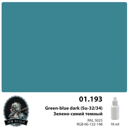 Πράσινο-μπλε σκούρο (Su-32/34) 18ml