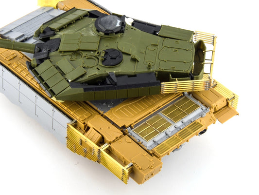 Russian tank T-90MC Grilles set and rear basket (Zvezda)