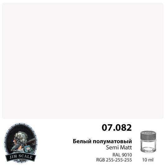 White Semi Matt 10ml