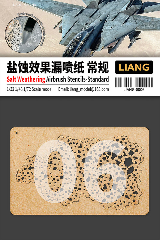 Salt Weathering Effects Airbrush Stencils (B)