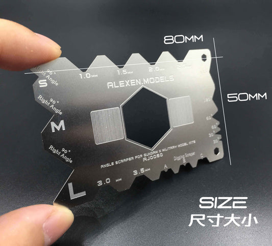 Right Angel Scraper for Gundam Edges and Parts