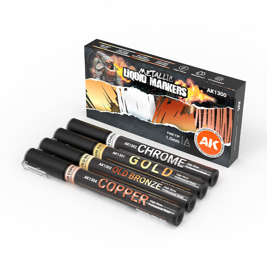 Metallic Liquid Markers – 4 units set