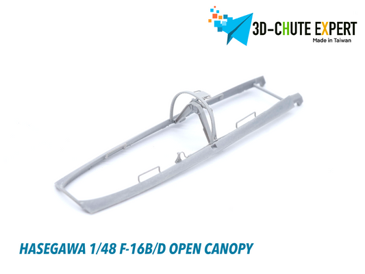 F-16B/D/F/I canopy frame for Hasegawa 1/48