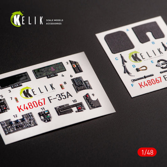 F-35A interior 3D decals for Tamiya kit (1/48)
