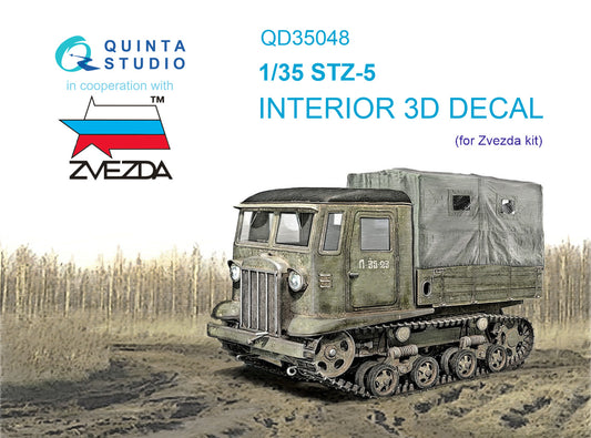 STZ-5 3D-Printed & coloured Interior on decal paper (Zvezda)