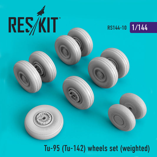 Tu-95 (Tu-142) wheels set (weighted) (1/144)