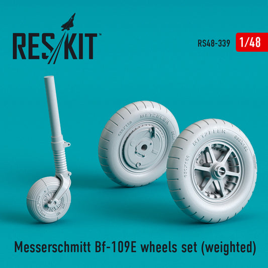 Bf-109E wheels set (weighted) (1/48)