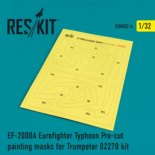 EF-2000A Eurofighter Typhoon painting masks for Trumpeter kit (1/32)