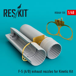 F-5 (A,B) exhaust nozzles for Kinetic kit (1/48)
