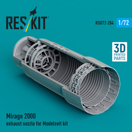 Mirage 2000 exhaust nozzle for Modelsvit kit (3D Printed) (1/72)