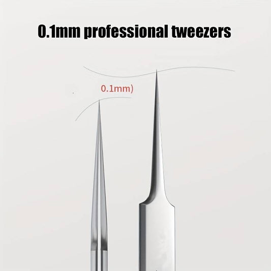 Stainless Steel Tweezer Ultra Fine Straight Tip
