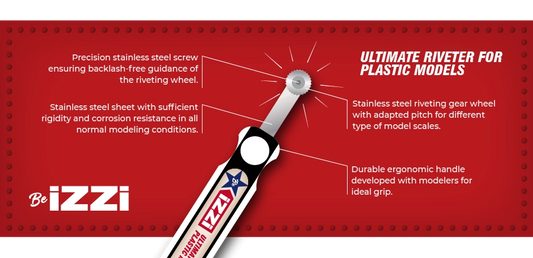 Riveter SINGLE wheel: 0,50 mm rivet pitch