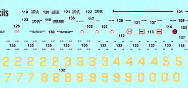 Decals Stencils for P-40E/M/K