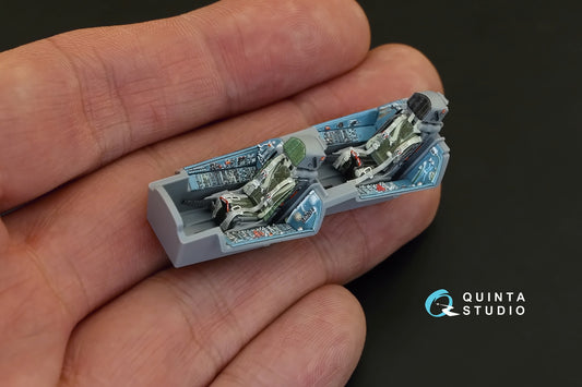 Su-27UB 3D-Printed & coloured Interior on decal paper (for Zvezda)