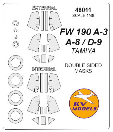 Fw 190 A-3 / A-8 / D-9 (double sided) + Wheels masks (Tamiya)