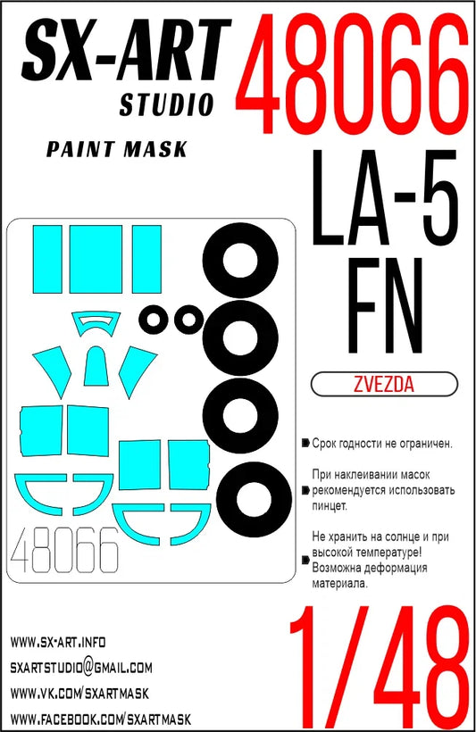 Paint mask La-5FN (Zvezda) 1/48