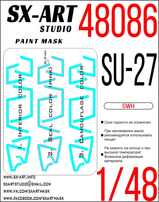 Paint mask Su-27 (GWH) 1/48