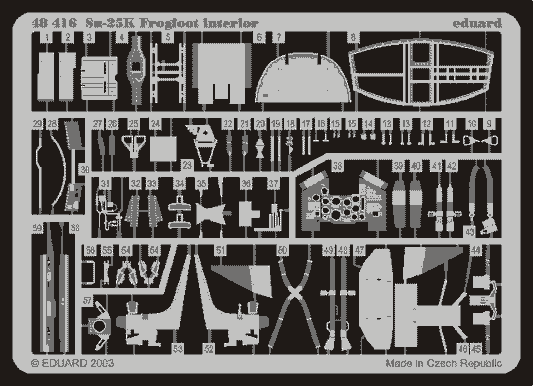 Su-25K Frogfoot interior 1/48 (for Kopro)