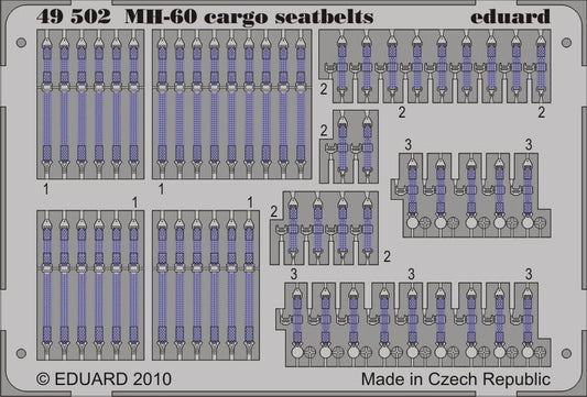 MH-60 cargo seatbelts 1/48 (Italeri)
