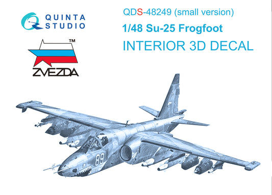 Su-25 3D-Printed & coloured Interior on decal paper (Zvezda) (Small version)