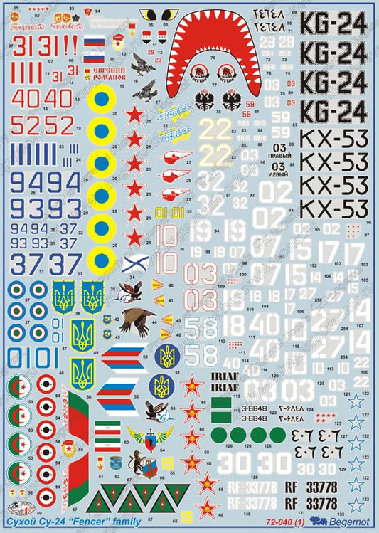 Sukhoi Su-24 Family Marking