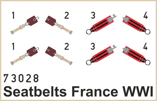 Seatbelts France WWI SUPERFABRIC 1/72