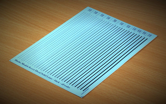 Decal Solid Lines - Black