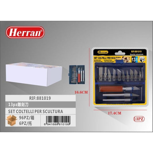 Hobby Knife Set (13 pieces) - HOBBYColours