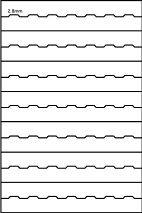 Guide guide template jig 1 for zigzag (3 pieces)