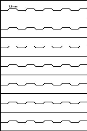 Guide guide template jig 2 for zigzag (3 pieces)