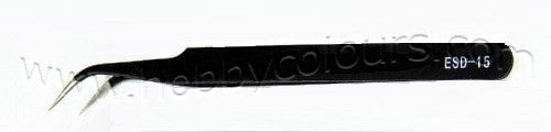 Black Stainless Steel Tweezer Curved