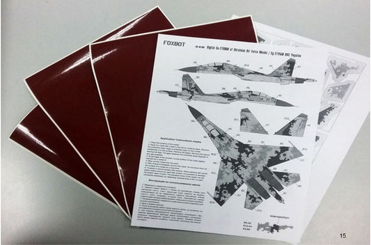Digital camouflage masks for Ukrainian Su-27UB