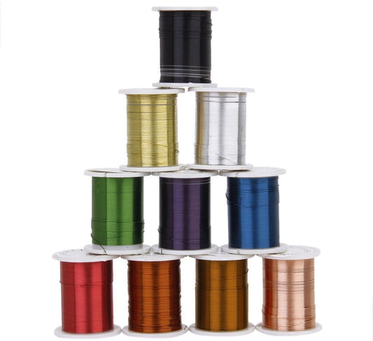 Coloured 0.30mm Coil Iron Wire (Choose Color) - 3m length