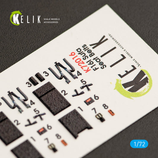 F-16I "Sufa" interior 3D decals for Kinetic kit (1/72)