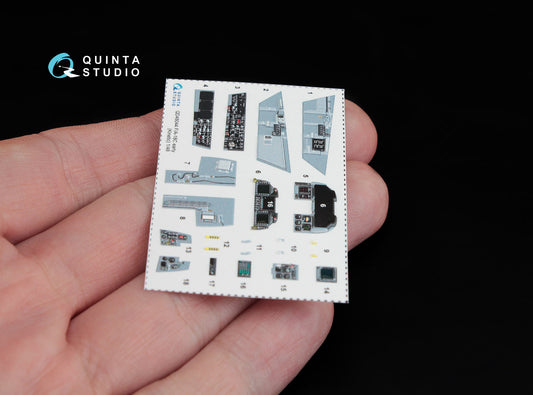 F/A-18C (early) 3D-Printed & coloured Interior on decal paper (for Kinetic)