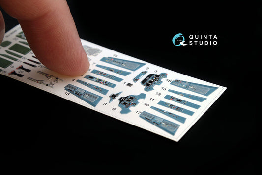 Su-30SM 3D-Printed & coloured Interior on decal paper (for Zvezda kit)