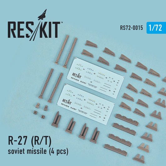 R-27 (R,T) soviet missile (4 pcs) for Mig-29, Su-27/30/32/33/35/37