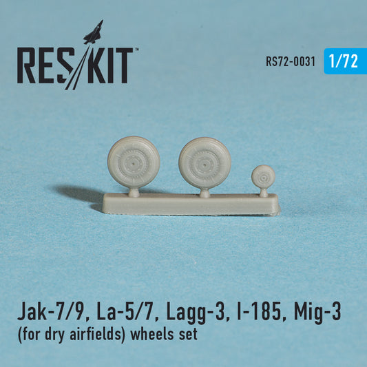 Jak-7/9, La-5/7, Lagg-3, I-185, Mig-3 (για ξηρά αεροδρόμια) Σετ τροχών