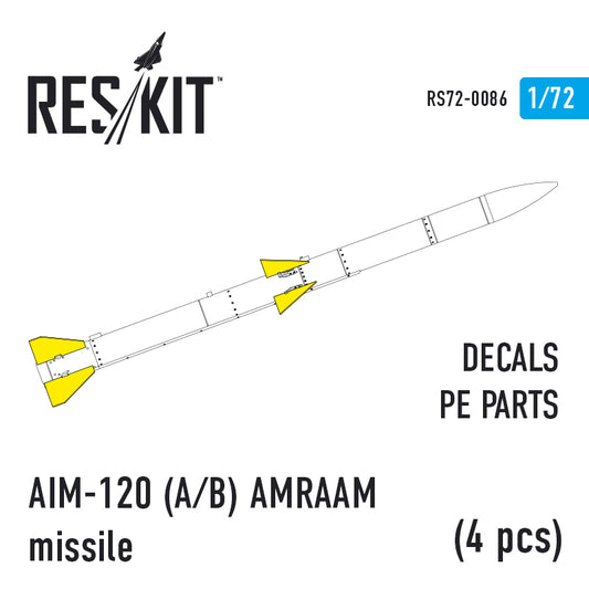 AIM-120 (A/B) AMRAAM missile (4 pcs) (F-15A/C/D/E, F-16A/C, F/A-18A/C)
