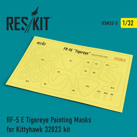 RF-5 E Tigereye Painting Masks (for Kittyhawk)