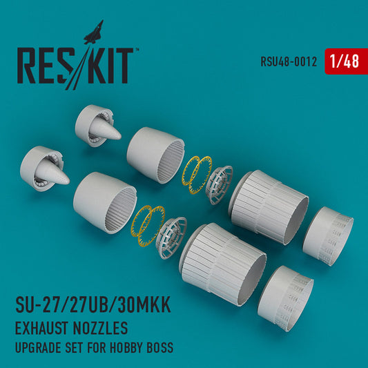 Ακροφύσια εξάτμισης Su-27/27UB/30MKK για το Hobby Boss