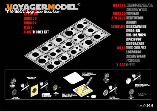 1/35 Modern AFV Road Wheels Stenciling templates ver 2
