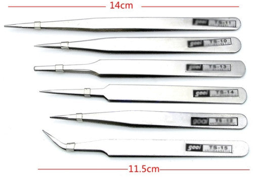 Stainless Steel Precision Tweezer Curved