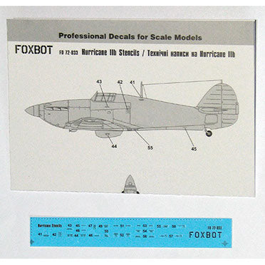 Decals Stencils for Hawker Hurricane