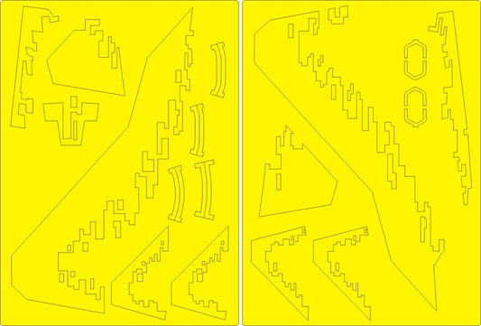 Su-57 DIGITAL CAMOUFLAGE - scheme 2 kabuki masks (1/48)