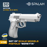 Set of scale models "Beretta pistols" (5 pcs) 1/35