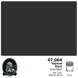 Black Semi-matt 10ml