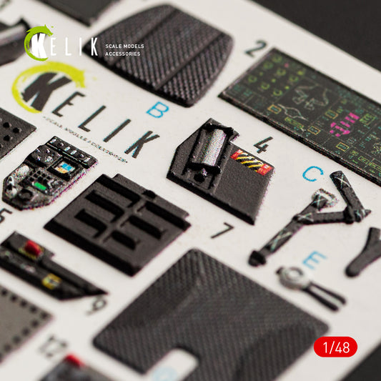 F-35A "Lightning II" interior 3D decals for Meng kit (1/48)